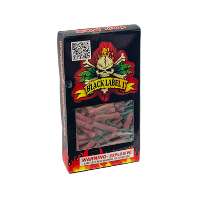 BLACK LABEL 1 INCH FIRECRACKERS 100/1