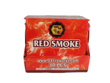 Red Color Smoke Tube - 30 pack
