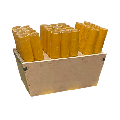 MORTAR RACK - W/ 28 ANGLED 1.91IN YELLOW FIBERGLASS TUBES