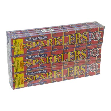 #10 GOLD ELECTRIC SPARKLERS 12/8