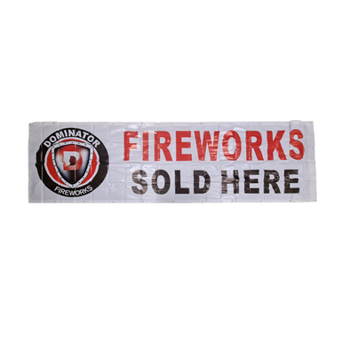 DOMINATOR SOLD HERE VINYL SIGN