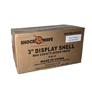3" SHOCK WAVE MAX VARIETY ASSORTMENT B 18/2
