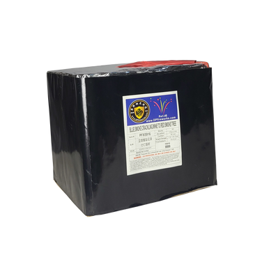 CAKE - INSTANT - 1.2 INCH 49 SHOTS VERTICAL SMOKE TREE - BLUE SMOKE CRACKLING MINE TO RED SMOKE TREE