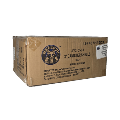 3" CANISTER SHELLS - 12 SALUTES