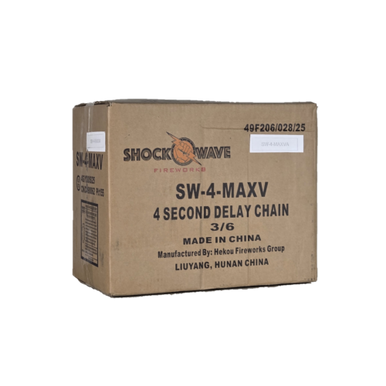 4" SHOCK WAVE MAX VARIETY ASSORTMENT A CHAINED 4 SEC DELAY 3/6