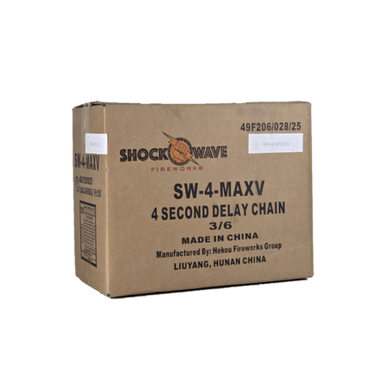4" SHOCK WAVE MAX VARIETY ASSORTMENT B CHAINED 4 SEC DELAY 3/6