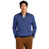 Mens Brooks Brothers® Washable Merino Birdseye 1/4-Zip Sweater (ODE)