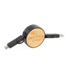 Pacifica BAMBOO RETRACTABLE 3-IN-1 CHARGING CABLE (CM)