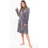 Ladies Super Soft Lightweight Plush Shawl Short Robe (ODE)