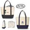 Seaside Zippered Cotton Tote (CM)