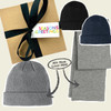 Cuffed Knit Beanie & Scarf Gift Box