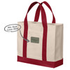 Cotton Canvas Two-Tone Tote