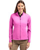 Cutter & Buck Adapt Eco Knit Heather Recycled Womens Full Zip