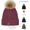 Port Authority® Faux Fur Pom Beanie