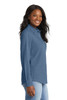 Women's Long Sleeve Value Denim Shirt on model side view