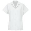 Women's Loose Fit Short Sleeve Button Smock