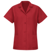 Women's Loose Fit Short Sleeve Button Smock