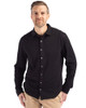 Cutter & Buck Advantage Tri-Blend Eco Soft Pique Long Sleeve Knitted Mens Button Up
