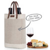 Pinot Jute 2 Bottle Insulated Wine Bag