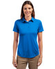 Ladies Cutter & Buck Textured Stretch Short Sleeve Polo