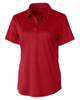 Ladies Cutter & Buck Textured Stretch Short Sleeve Polo