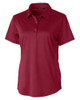 Ladies Cutter & Buck Textured Stretch Short Sleeve Polo