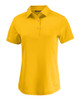 Ladies Cutter & Buck Textured Stretch Short Sleeve Polo