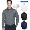 Men's Crown Collection® Solid Stretch Twill Woven Dress Shirt