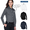Women's Crown Collection® Solid Stretch Twill Woven Dress Shirt