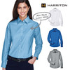 Harriton Women's Long Sleeve Oxford Dress Shirt