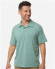 Men's Relay Heathered Stripe Polo