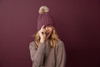 Faux Fur Pom Beanie & Scarf Holiday Kit