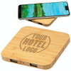 Bamboo Wireless Charger with Dual USB Ports (CM)