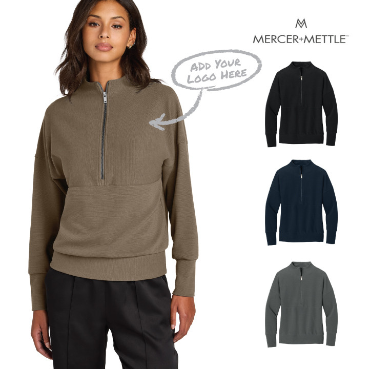 Mercer+Mettle® Women's Linear Texture 1/4-Zip