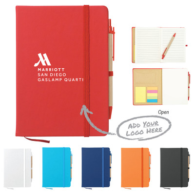 Journal Notebook With Sticky Notes & Flags (CM) 