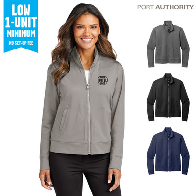 Ladies Port Authority® C-FREE® Double Knit Full-Zip (ODE)