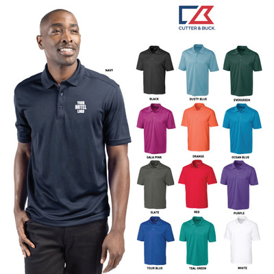 Cutter & Buck Mens Clique Spin Eco  Performance Pique Polo (CM)