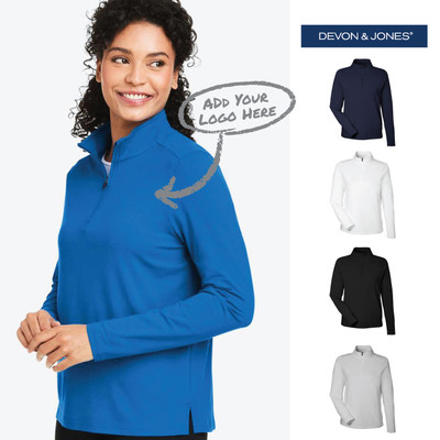Devon & Jones Women's Raleigh Stretch Quarter-Zip Pullover