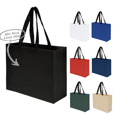 Paper Sustainable Bag with Web-Style Paper Handles (9x3x7)