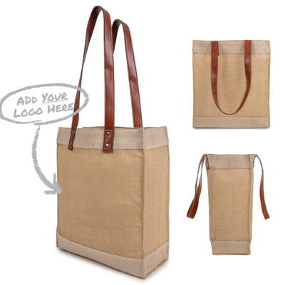 Premium Weave Golden Jute Tote