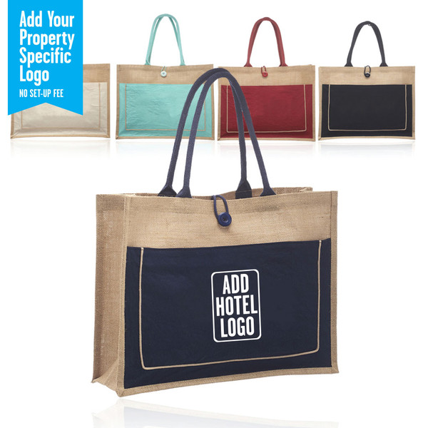 Cotton Pocket Jute Tote Bags (CM)