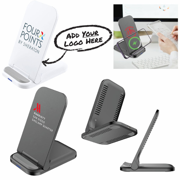 Peoria 15W Foldable Wireless Charger Stand (CM)