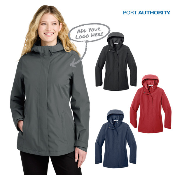 Port Authority® Women’s C-FREE® Rain Jacket (OD)