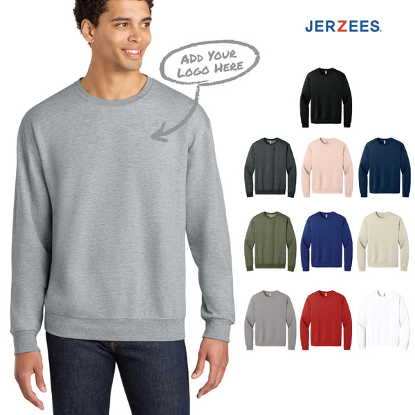 Jerzees Ultimate™ Unisex CVC Ring Spun Crewneck Sweatshirt