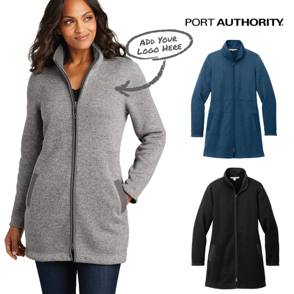Port Authority® Women's Arc Sweater Fleece Long Jacket
