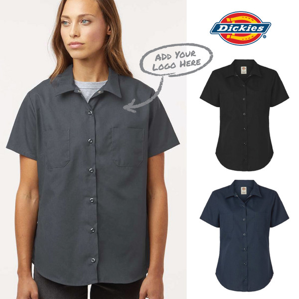Dickies Women's Industrial Short Sleeve Work Shirt