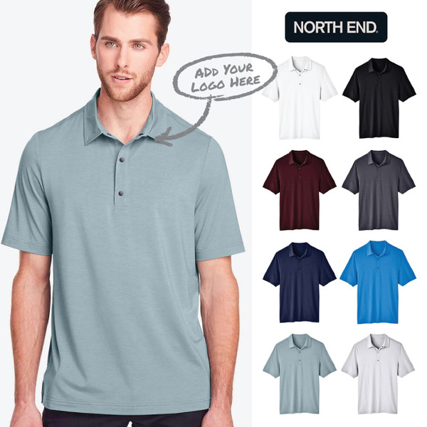Men's JAQ Snap-Up Stretch Performance Polo