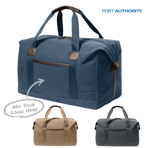Port Authority® Washed Canvas Duffel