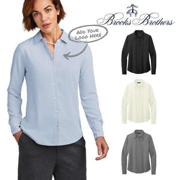 Brooks Brothers® Women’s Full-Button Satin Blouse