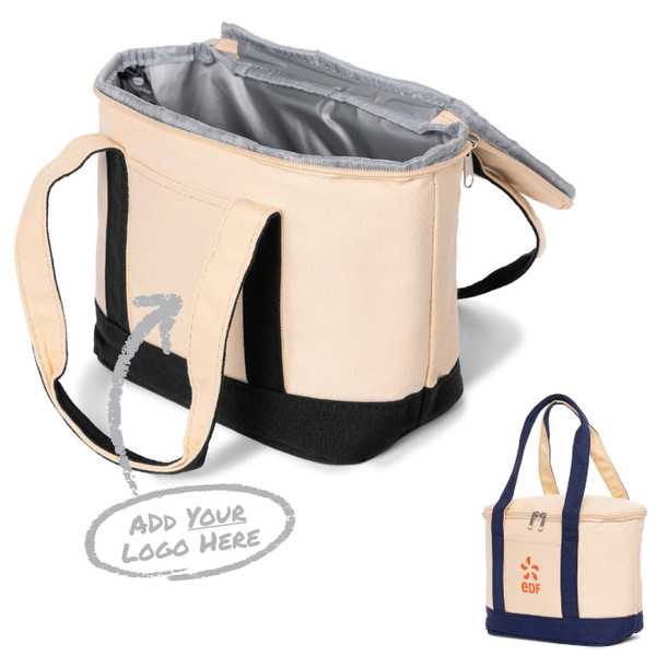Insulated Cotton Lunch Tote